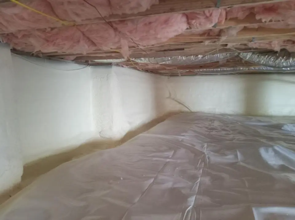 Crawl space encapsulation with closed-cell spray foam for Metal Roof Coating in Cherokee Village